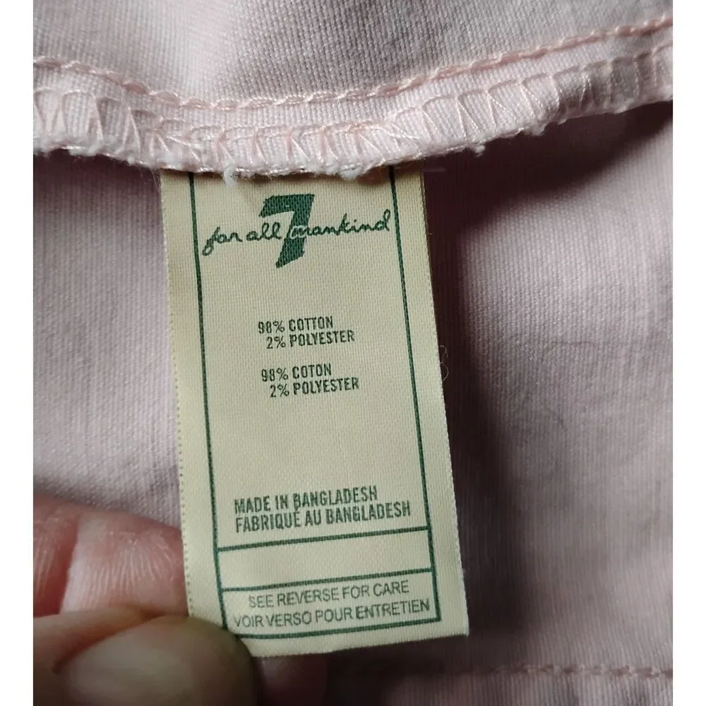 7 For All Mankind Girls Size 24 Months Pink Jean Jacket
